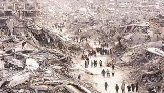 دمار في قطاع غزة - أرشيفية