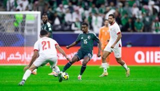 من مباراة السعودية والأردن