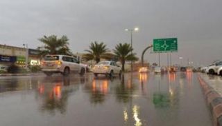 هطول أمطار  في الرياض