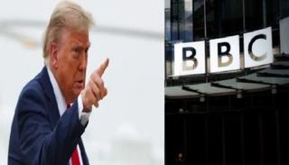 دونالد ترامب وشعار بي بي سي 