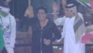 محمد منير يشعل حفل ختام كأس العرب 2025