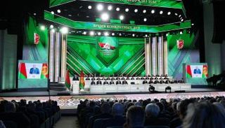  ألكسندر لوكاشنكو خلال مؤتمره الصحفي السنوي