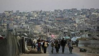 نازحون في قطاع غزة - أرشيفية