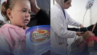 الفارس الشهم 3 تقدم الحليب لأطفال غزة