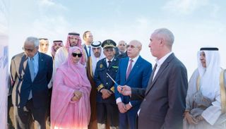 جانب من وضع حجر الأساس 