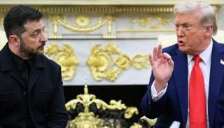 زيلينسكي وترامب في لقاء سابق