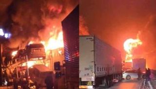 جانب من الحادث 