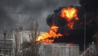 حريق سابق في مصفاة نفط في روسيا - أرشيفية