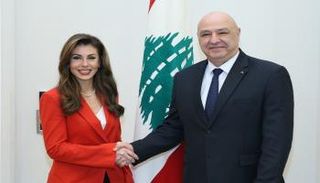 جانب من لقاء الرئيس اللبناني وأورتاغوس