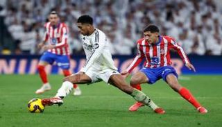 من مباراة ريال مدريد ضد أتلتيكو
