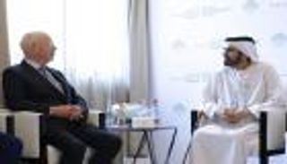 القمة العالمية للحكومات 2025.. محمد بن راشد يلتقي كلاوس شواب