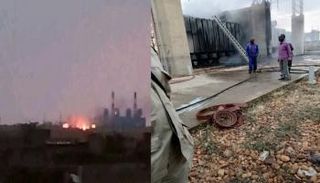محطة «أم دباكر» بعد استهدافها