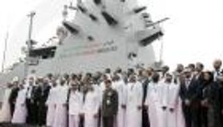 «الطف».. زورق صواريخ يدشنه هزاع بن زايد خلال "نافدكس" 2025