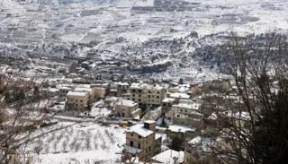 ثلوج تغطي لبنان