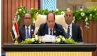 السيسي يعلن استضافة مصر الشهر المقبل مؤتمرا دوليا لإعمار غزة
