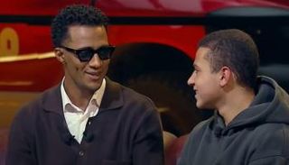 نجل البطل أحمد المنسي مع محمد رمضان 