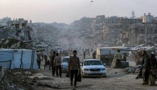 آثار الدمار في غزة 