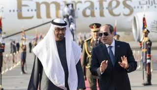 محمد بن زايد والسيسي