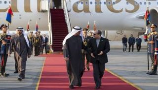 رئيس الإمارات الشيخ محمد بن زايد آل نهيان والرئيس المصري عبدالفتاح السيسي