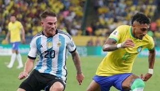 موعد مباراة الأرجنتين والبرازيل 