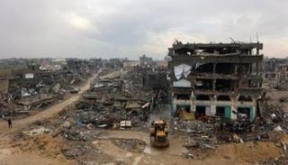 جانب من الدمار في غزة