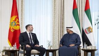 الشيخ محمد بن زايد آل نهيان يستقبل رئيس وزراء مونتينيغرو