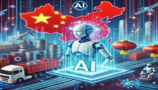ثورة الذكاء الاصطناعي في الصين (مولدة بتقنية AI)