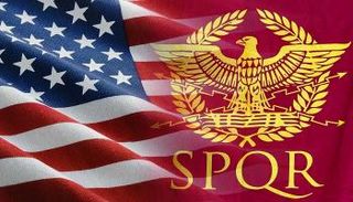 علم روما وأمريكا