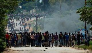 مظاهرات سابقة في زيمبابوي 