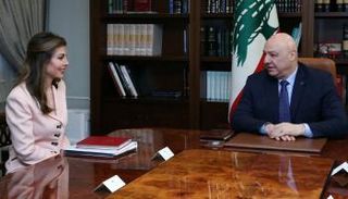 جوزيف عون ومورغان أورتاغوس