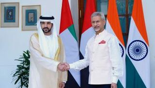 الشيخ حمدان بن محمد بن راشد آل مكتوم وسوبرامنيام جايشانكار