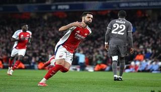 جانب من مباراة أرسنال وريال مدريد