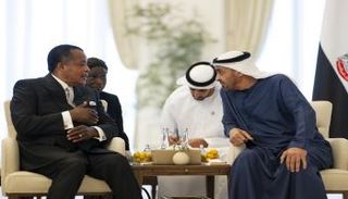 الشيخ محمد بن زايد آل نهيان يستقبل رئيس الكونغو