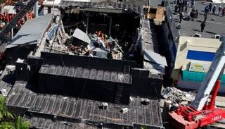 موقع انهيار المبنى في الدومينيكان