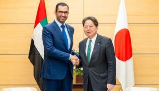 الدكتور سلطان أحمد الجابر وهاياشي يوشيماسا