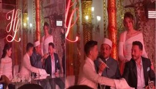 عقد قران ليلى أحمد زاهر وهشام جمال