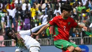 جانب من مباراة المغرب ومالي
