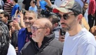 صلاح عبدالله في جنازة سليمان عيد