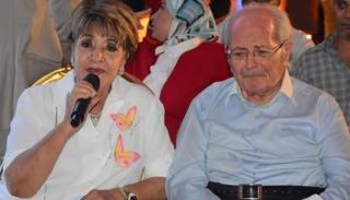 سناء منصور وزوجها نبيل سالم