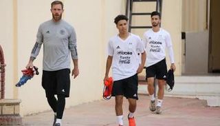 قبال في تدريبات منتخب الجزائر