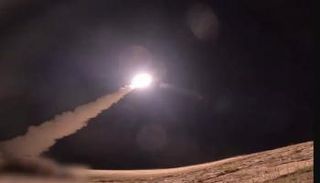 من عملية اعتراض صاروخ حوثي بسماء إسرائيل - أرشيفية