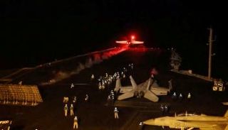 مقاتلات تشارك في غارة على مواقع الحوثيين