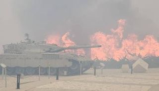 حرائق في جبال غرب القدس