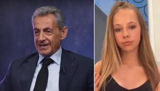 ساركوزي وإبنته جيوليا