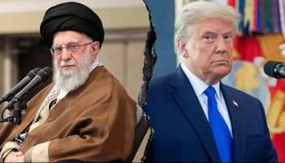 صورة مجمعة لترامب وخامنئي