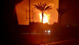 قصف اسرائيلي سابق على ميناء الحديدة