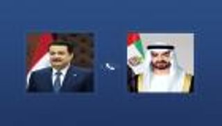 محمد بن زايد يبحث مع رئيس وزراء العراق التطورات في المنطقة