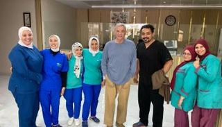 محمود حميدة يزور صبري عبد المنعم