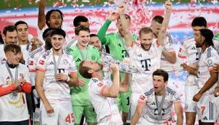 هاري كين وتوماس مولر ضمن احتفالات بايرن ميونخ