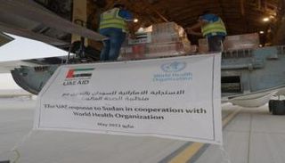 جانب من الاستجابة الإماراتية للسودان بالتعاون مع منظمة الصحة العالمية